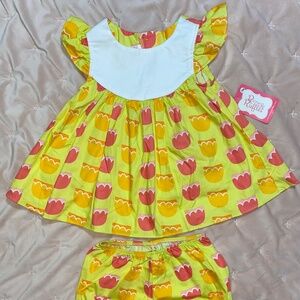 RicRac & Ruffles NWT 12m dress with bloomers